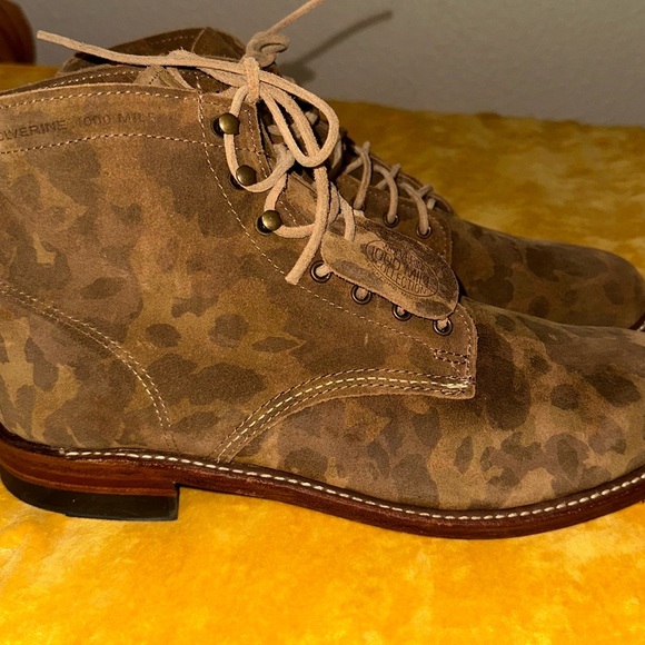 Wolverine Original 1000 Mile Boot Camouflage Suede 11.5 - Picture 4 of 11